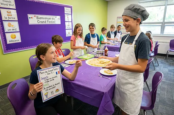Ages 9-12 French La Cuisine Francaise 1 - Pear Tree French Camp Vancouver